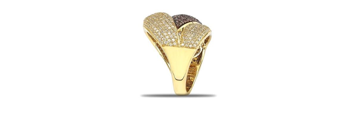 Suzy Levian New York Suzy Levian Sterling Silver Cubic Zirconia Pave Crossover Ring