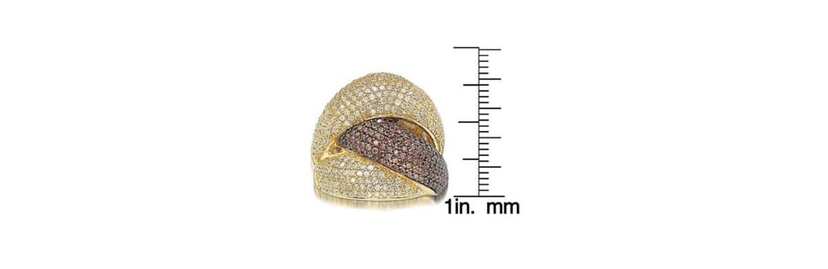 Suzy Levian New York Suzy Levian Sterling Silver Cubic Zirconia Pave Crossover Ring