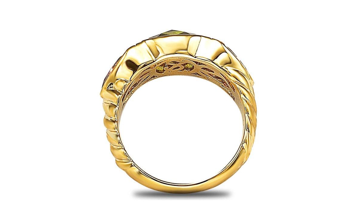Suzy Levian New York Suzy Levian Sterling Silver Cubic Zirconia 3-stone Ring