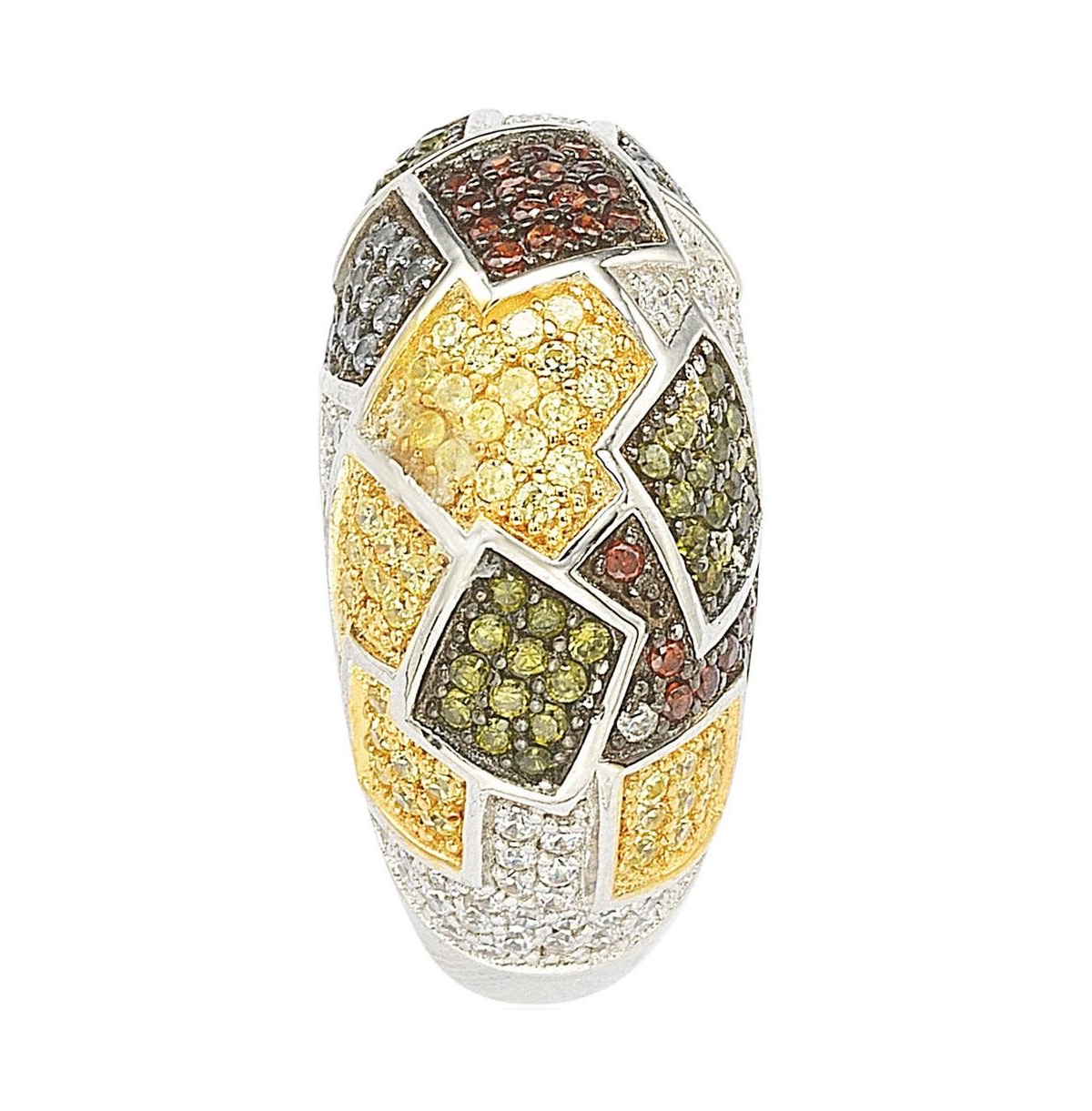 Suzy Levian New York Suzy Levian SterlingCubic Zirconia Patched Exotic Ring - Silver