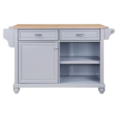 Cambridge Wood Top Storage Kitchen Island