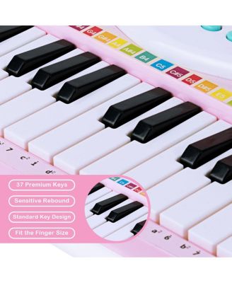 37-Key Kids Piano Keyboard Playset Electronic Organ Light