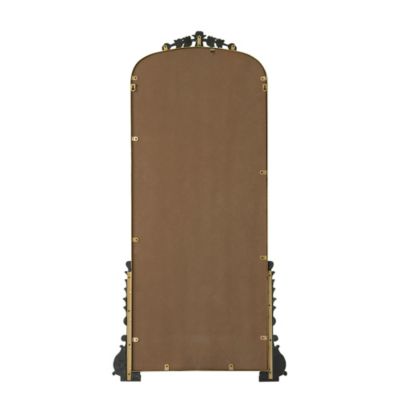 Antique Gold Arched Mirror, Full Length for Living Room