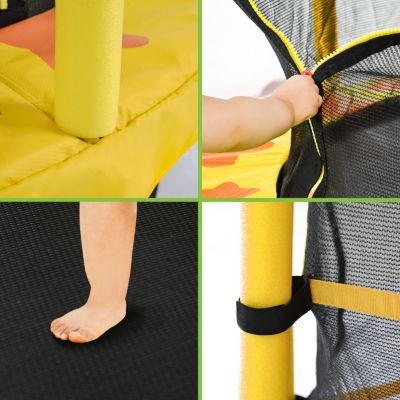 Streamdale 55" Yellow Trampoline with Safety Net