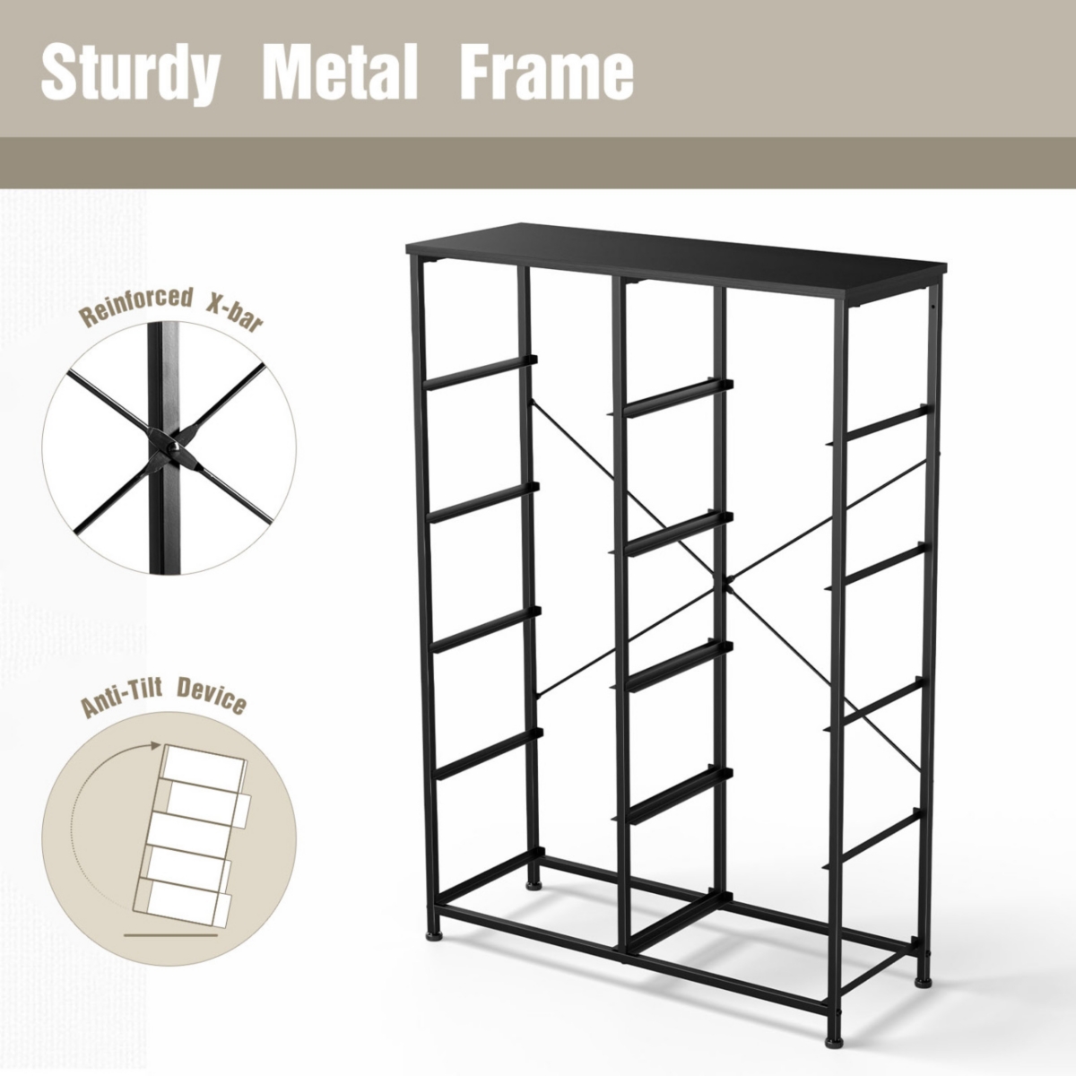 Streamdale Furniture Dresser For Bedroom Storage Drawers, Fabric Storage Tower With 12 Drawers Sturdy Metal Frame