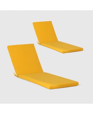Set of 2 78" x 23" Cushions Outdoor Chaise Lounge Chair