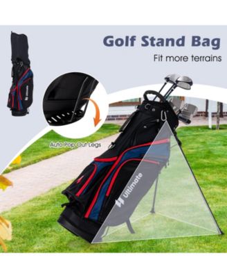 Men's Complete Golf Club Set Golf Club Package Set incl 460CC with Rain Hood