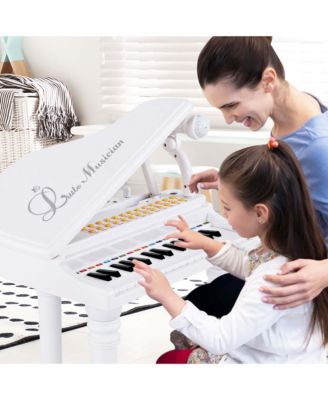 31 Keys Kids Piano Keyboard Toy Toddler Musical Instrument with Stool & Microphone