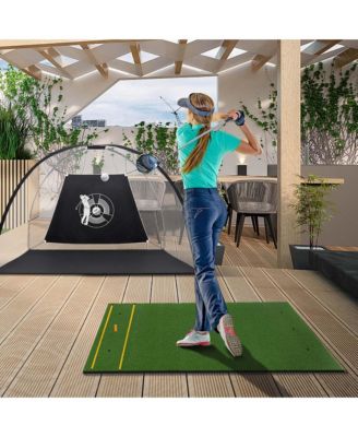 5 x 4 FT Golf Hitting Mat Artificial Indoor Outdoor Turf Golf Training Mat 25 mm