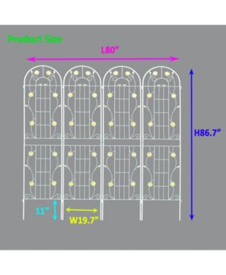 Rustproof Metal Garden Trellis for Climbing Plants