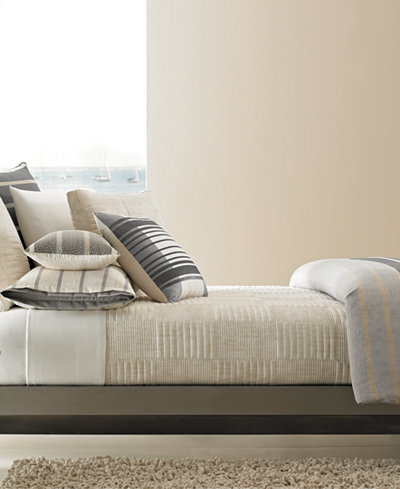 Hotel Collection Modern Colonnade Coverlet Collection, Only at Macy's