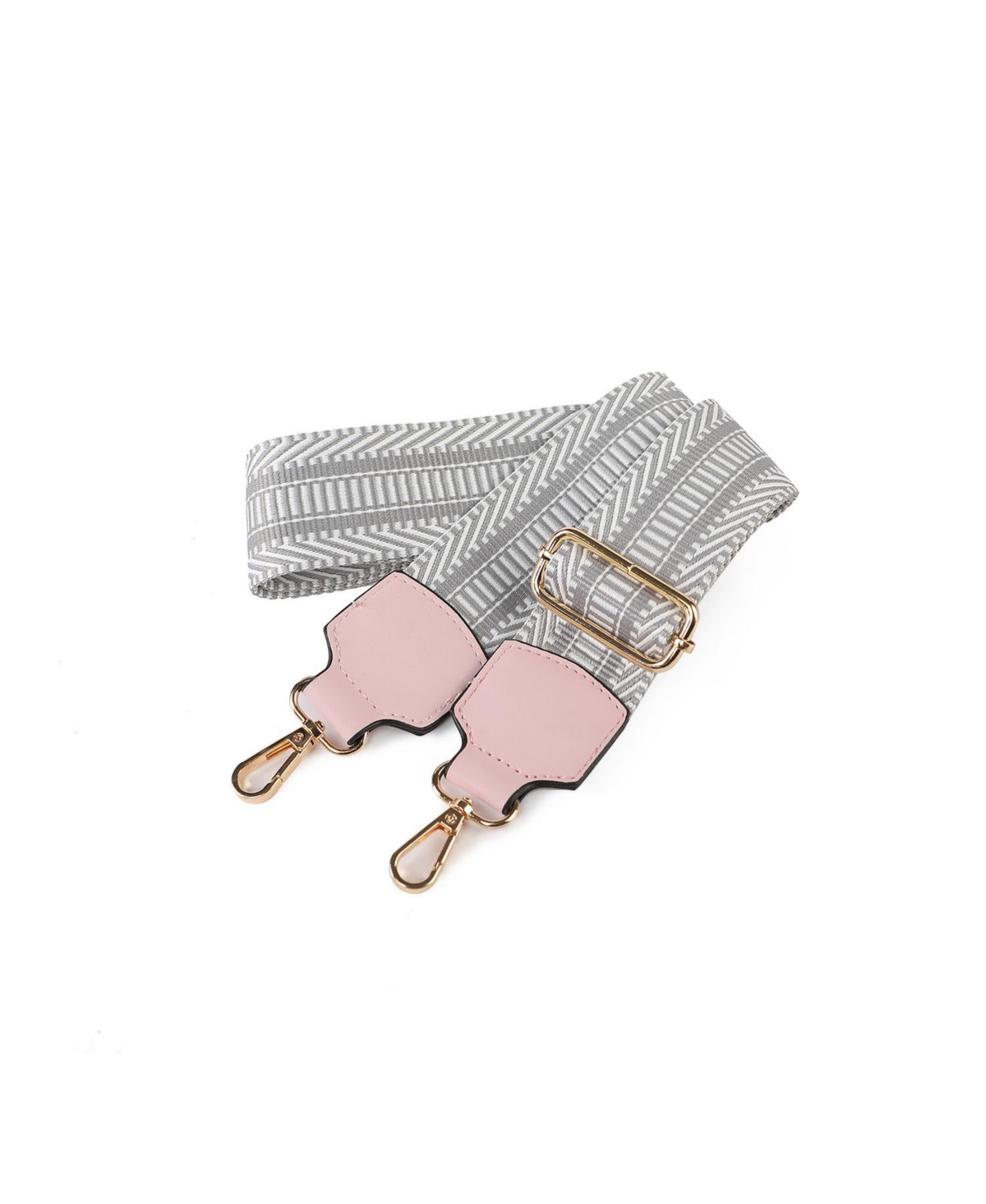 Mkf Collection Naya Webbing Crossbody Strap by Mia K - Grey-pink