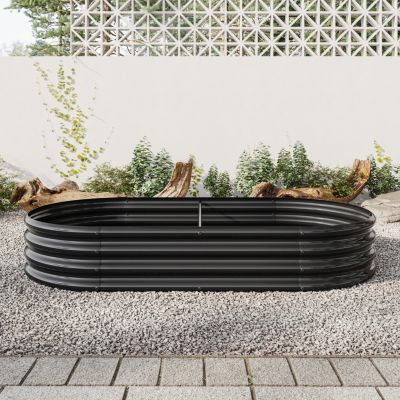 Streamdale Large Metal Oval Raised Garden Bed