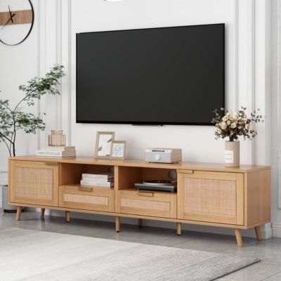 Modern Farmhouse TV Stand for 85" TVs
