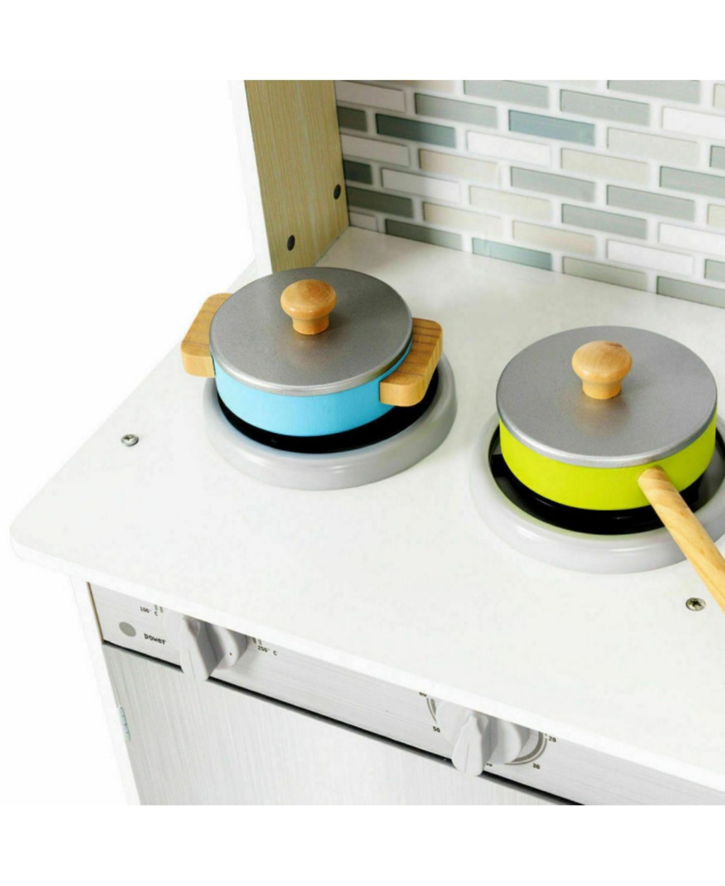 Детские игрушки SUGIFT Cooking Wooden Play Kitchen Set, Ages 3+, цвет: Бежевый — фото 7