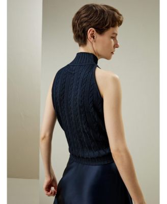 Women's Wild Silk Sleeveless Sweater