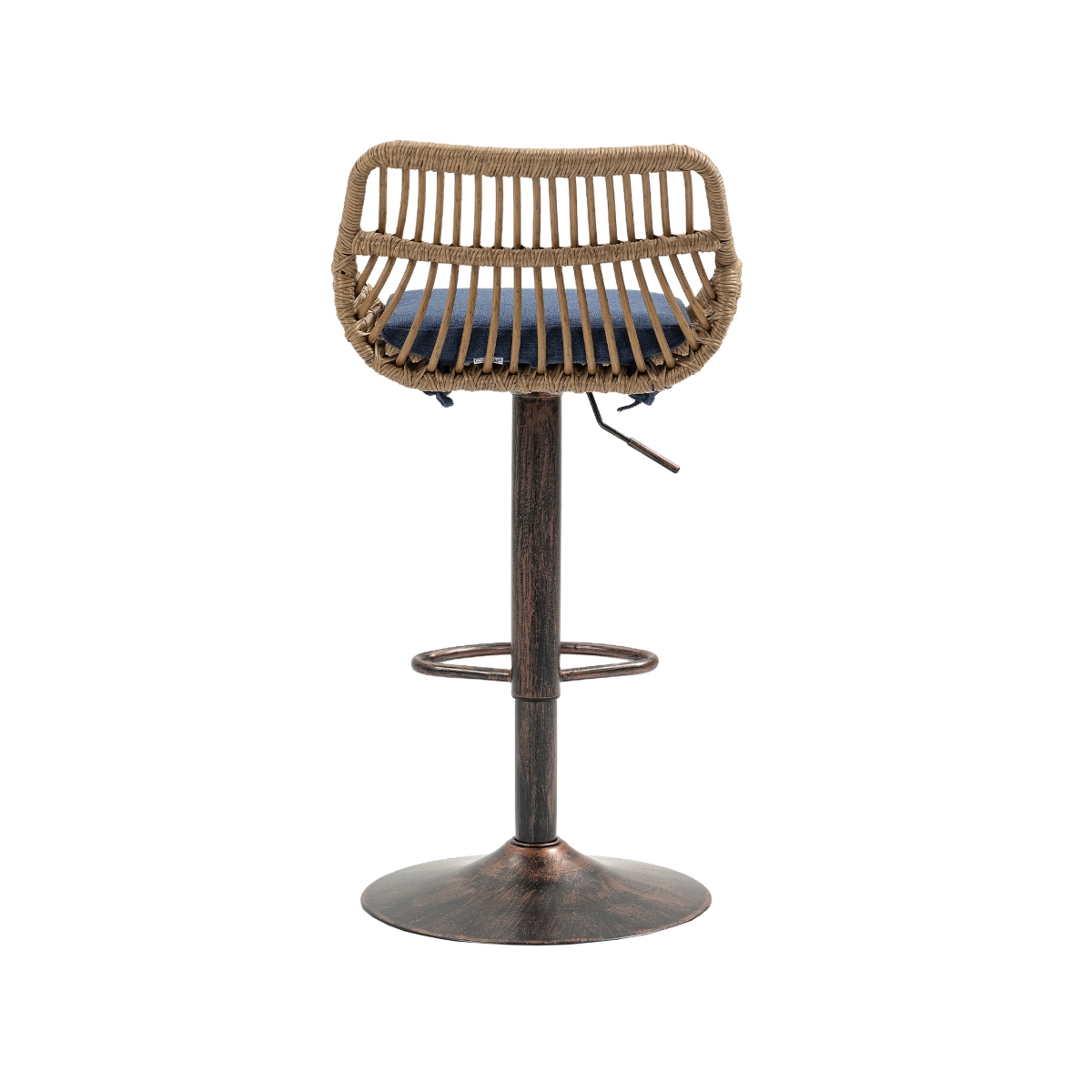 Streamdale Furniture Swivel Bar Stools Set Of Adjustable Counter Height Chairs With Footrest For Kitchen, Dining
