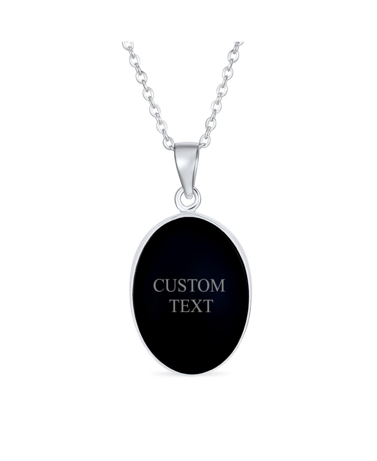 Bling Jewelry Antique StyleCz Sitting White Grey Kitten Kitty Cat Portrait Cameo Pendant Necklace For Women Sterling Silver - Black
