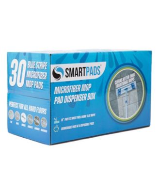 Smart Pads - Reusable Microfiber Mop Pad Refills (Box of 30), Color Options, 18"