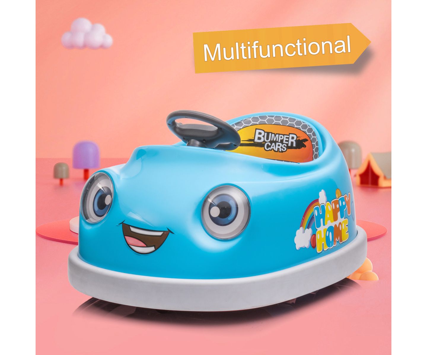 Детская игрушка Streamdale Furniture Electric Ride-On Car with Remote Control and Six Play Modes, Ages 1-6, цвет: Синий — фото 4