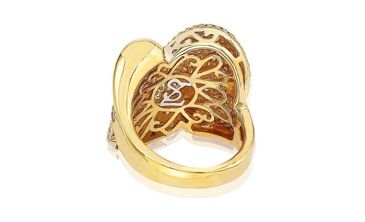 Suzy Levian New York Suzy Levian Sterling Silver Cubic Zirconia Pave Puff 