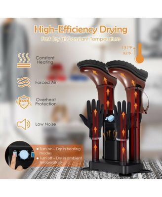 Electric Shoe Boot Dryer 4 Shoes with 180 Mins Timer Ozone Disinfection