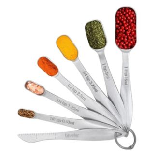 Zulay Kitchen Measuring Spoons Rectangular with Leveler - Set of 6 - Macy's