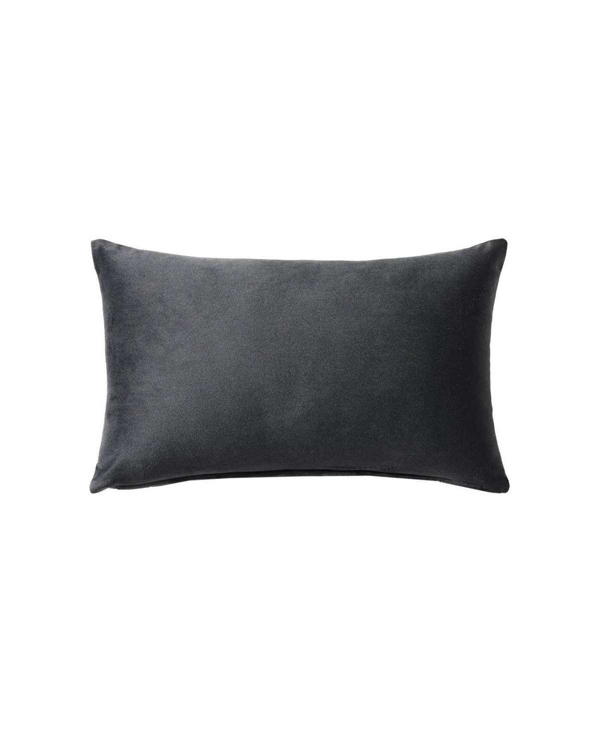 Linen Classique Dotted Windowpane Reversible Decorative Pillow- Black