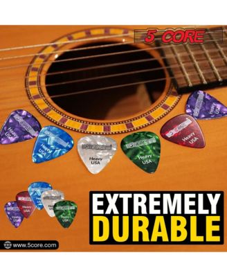 Guitar Picks 12 Piece 0.96mm Celluloid Heavy Gauge Pick for Acoustic Electric Bass Guitar Natural Feel Warm Tone Puas Para Guitarra