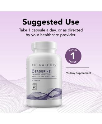 Berberine Enhanced Absorption - 90-Day Supply - Made with Berberine Phytosome to Help Support Healthy Metabolism & Hormone Balance - NSF Certified - 90 Capsules