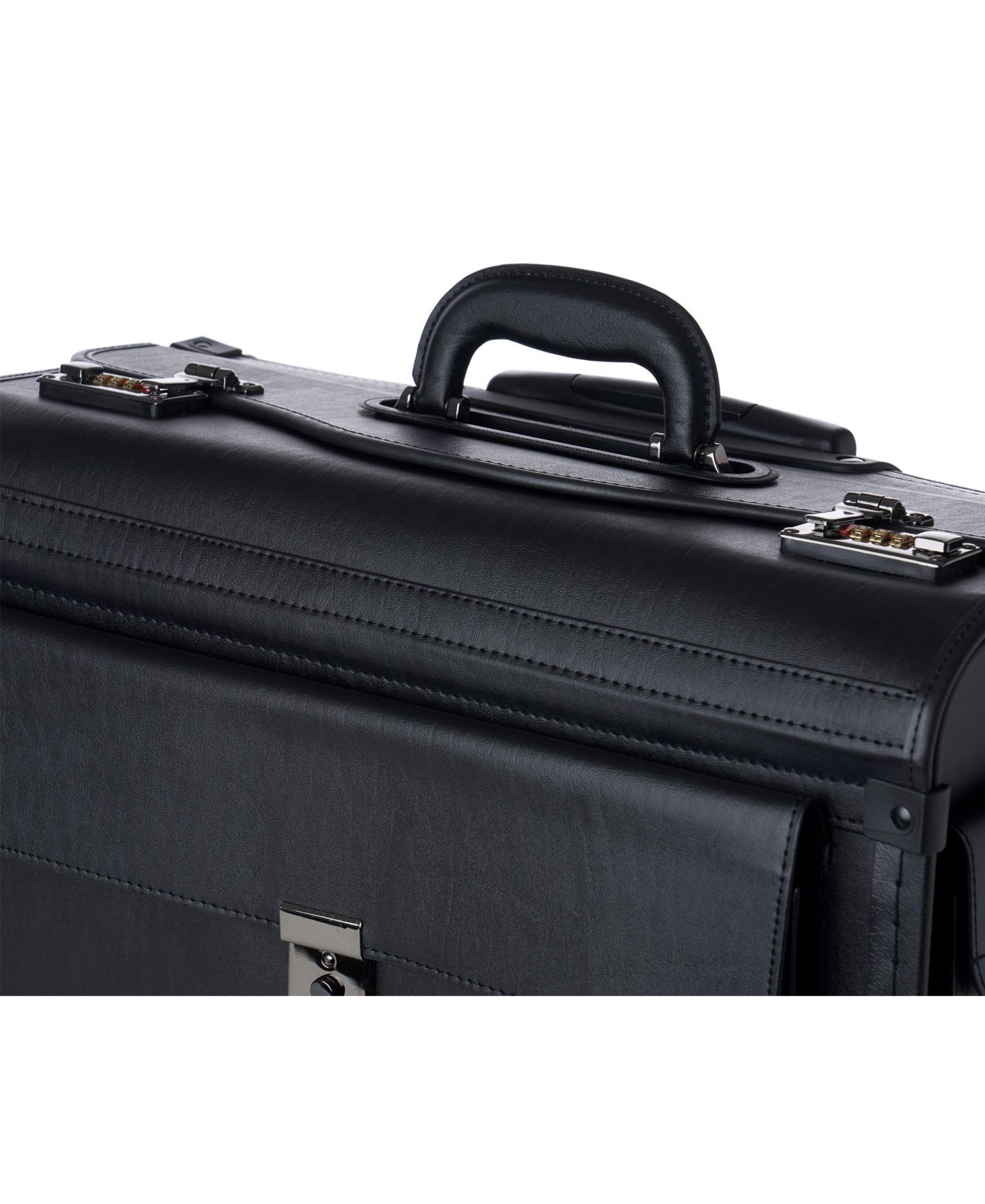 Сумка Alpine Swiss 19 Wheeled Briefcase Rolling Case Sales Sample Pilot Lawyer Attache, цвет: Чёрный — фото 6