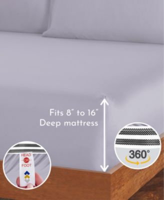 Luxury Bed Sheets Set - 800 Thread Count 100% Cotton Sheets, Deep Pocket, Soft, Cool & Breathable - Queen