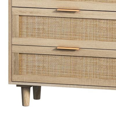 Rattan Storage Cabinet with 6 Drawers
