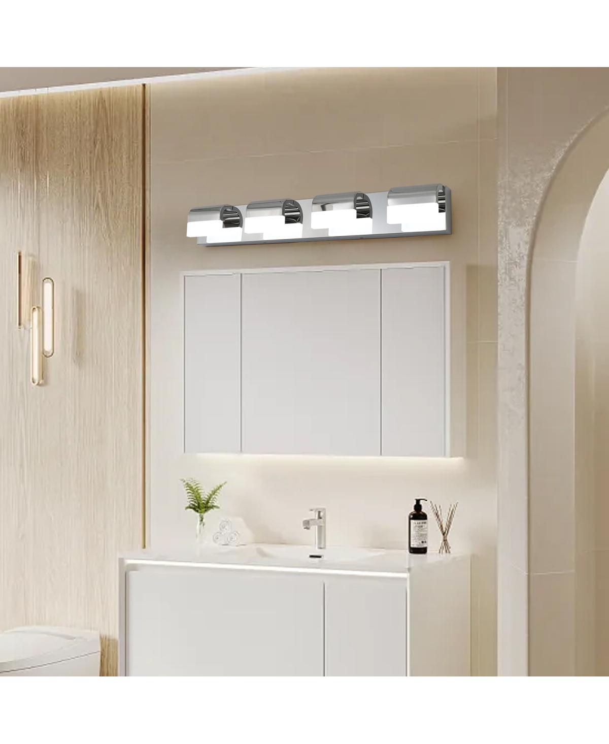 Streamdale Furniture Modern Bathroom Vanity Lighting 4-Light Led Vanity Lights Over Mirror Bath Wall Lighting