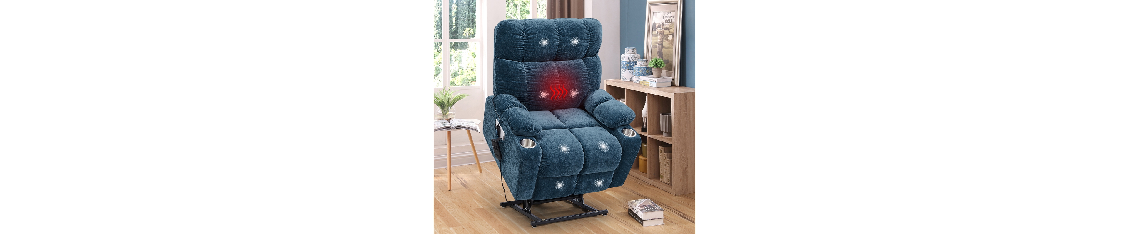 Okin Power Lift Recliner Chair with Heat Massage