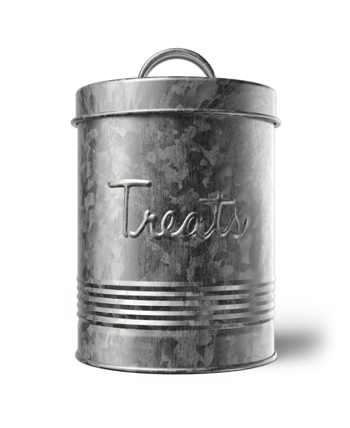 Retro Metal Storage Canister Treats Jar, 72 Ounces - Matte black