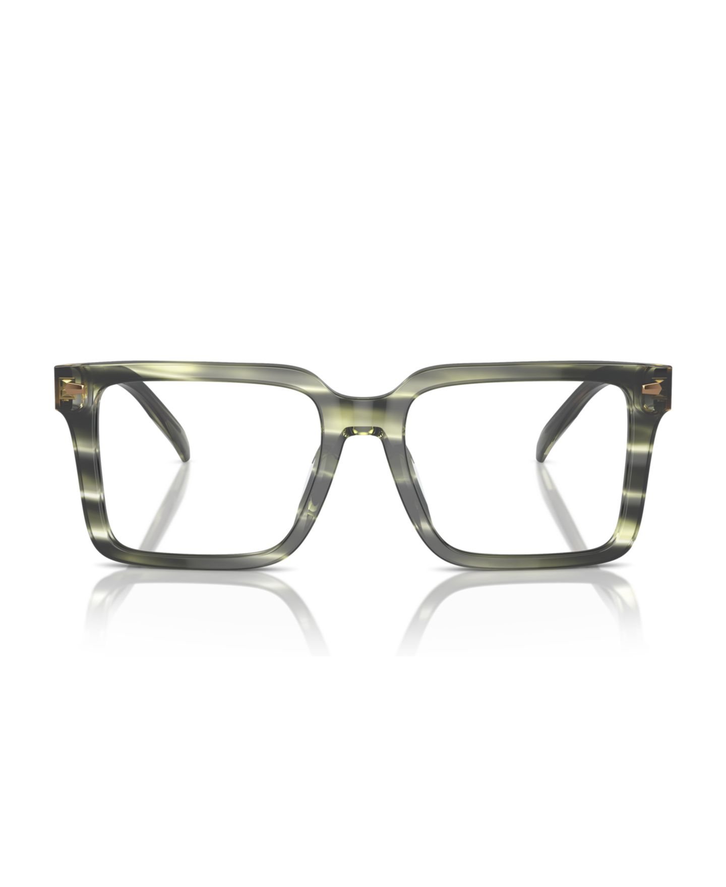 Мужские очки Michael Kors Man Square Plastic MK4121U Mosel Eyeglasses, цвет: Чёрный — фото 11