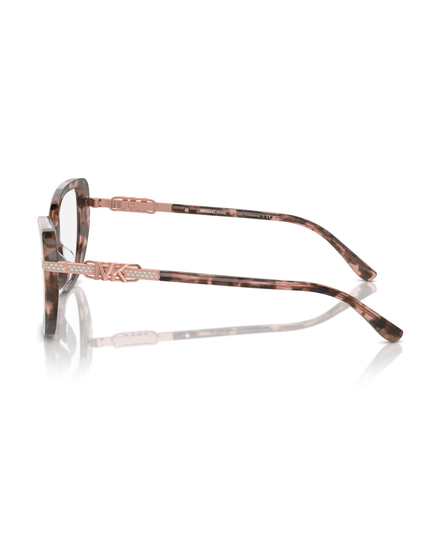 Женские очки Michael Kors Woman Cat Eye Plastic MK4125BU Formentera Eyeglasses, цвет: Чёрный — фото 10