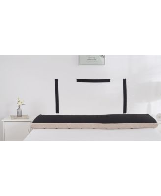 Wall Mounted Easy Assemble Channel Stitched Floating Headboard - 3D Soundproof - Peel & Stick