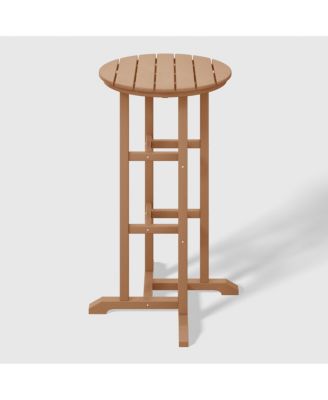 Outdoor Patio Bar Height Table and Bar Stool 4-Piece Dining Set