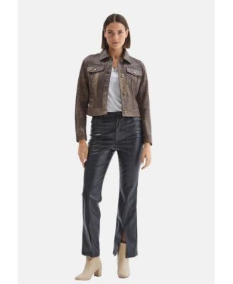 Women's Leather Jacket, Brown