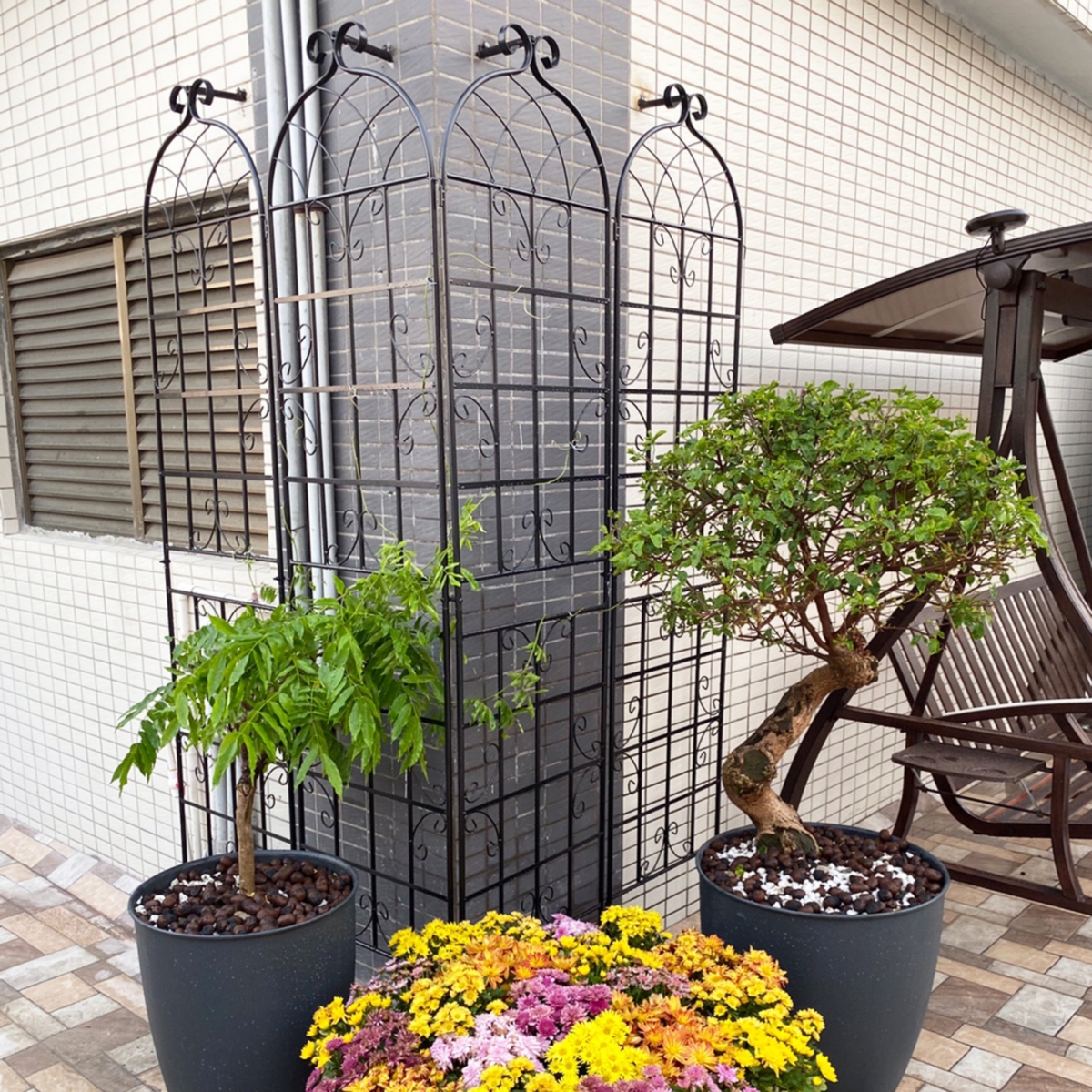 Streamdale Furniture Metal Garden Trellis 4-Pack - 86.7