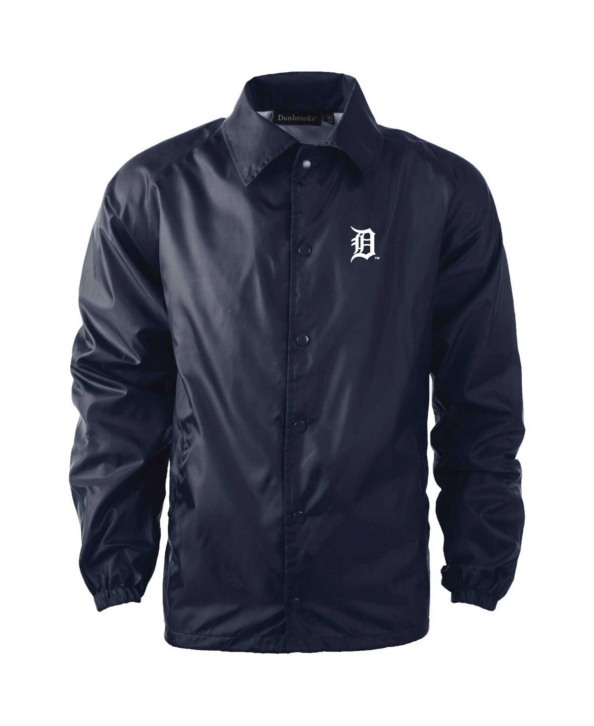 Men's Detroit Tigers Coach's Raglan Full-Snap Windbreaker Jacket - Navy
