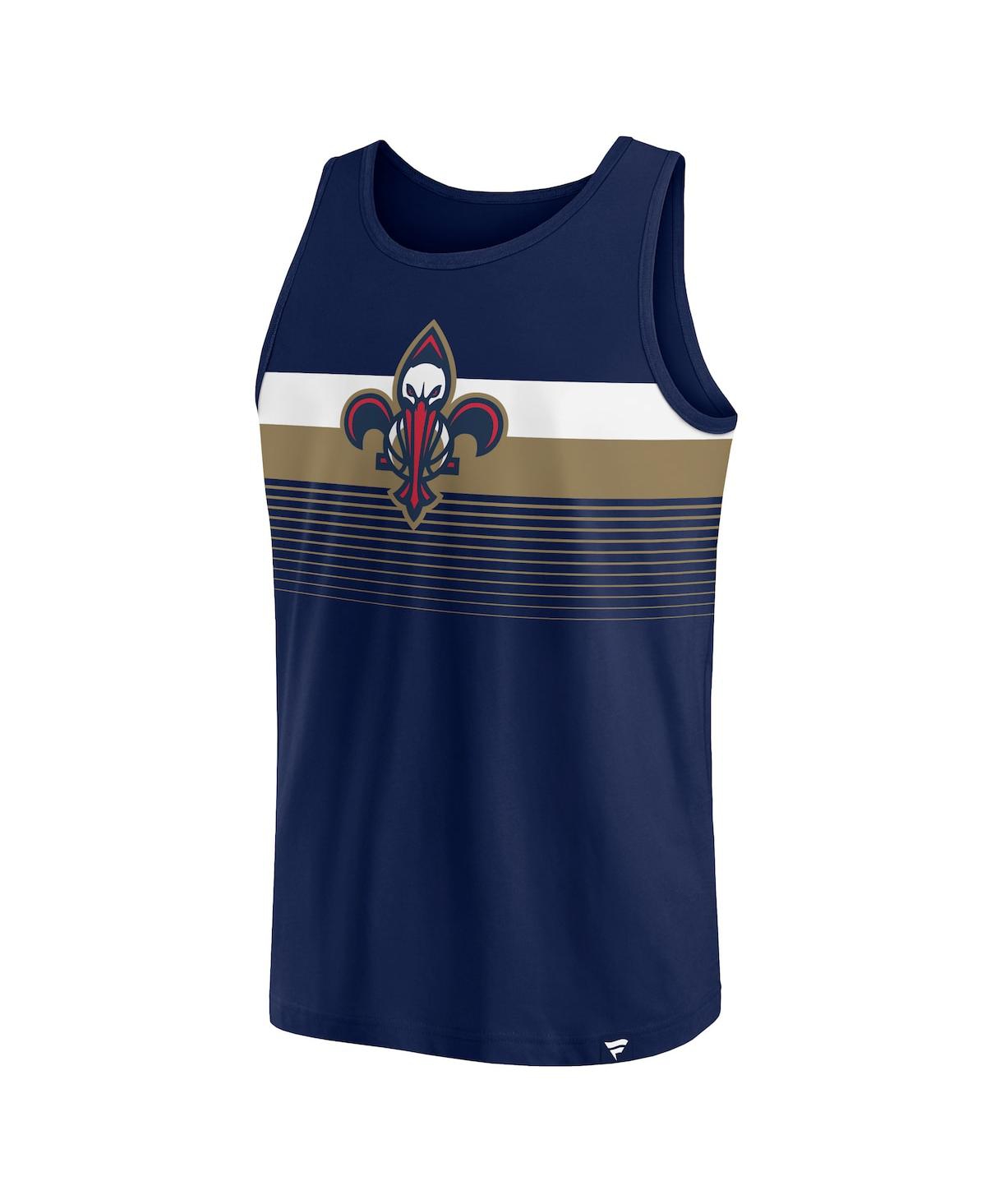 Fanatics Men's New Orleans Pelicans Wild Game Tank Top In Navy