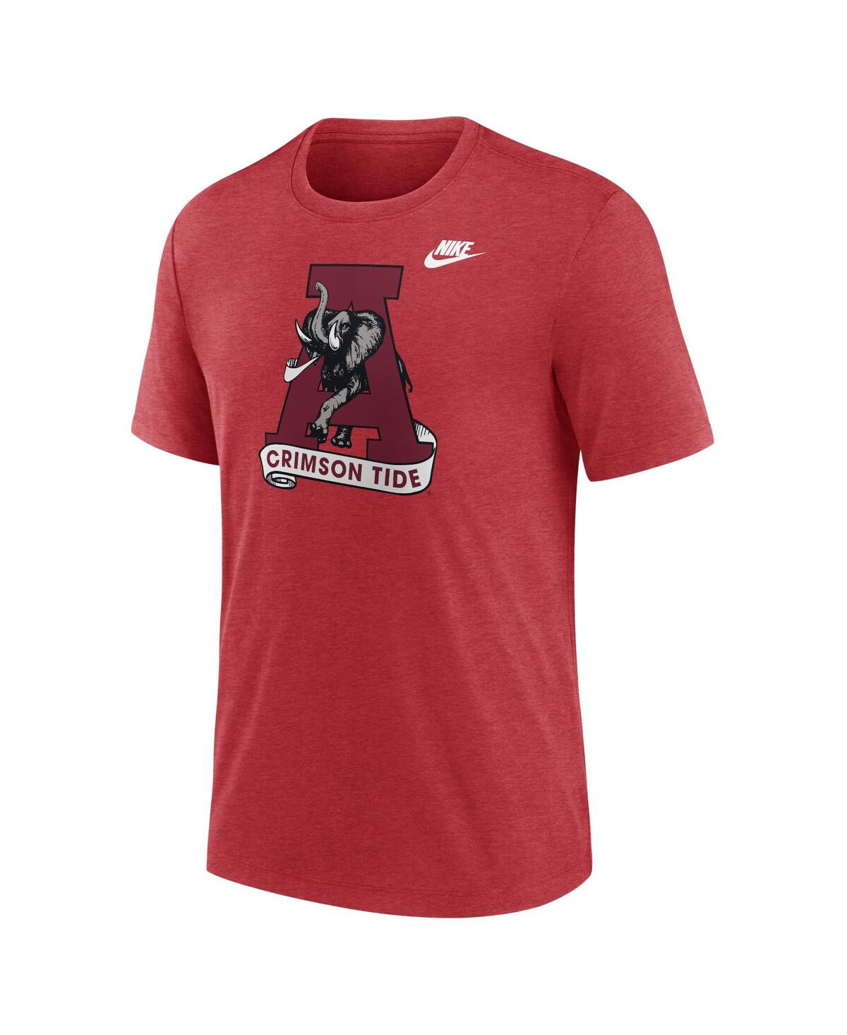 NIKE MEN'S ALABAMA CRIMSON TIDE BLITZ EVERGREEN LEGACY PRIMARY TRI-BLEND T-SHIRT