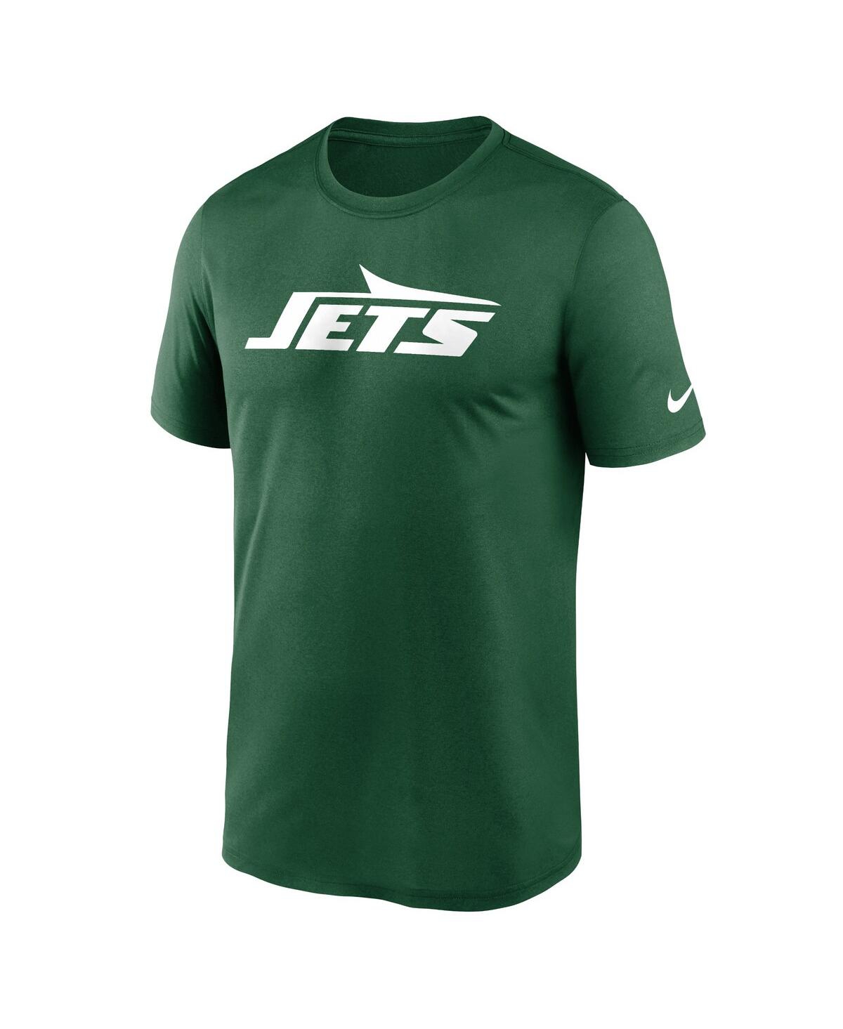 Nike Green New York Jets Primetime Legend Wordmark Performance T-shirt In Green