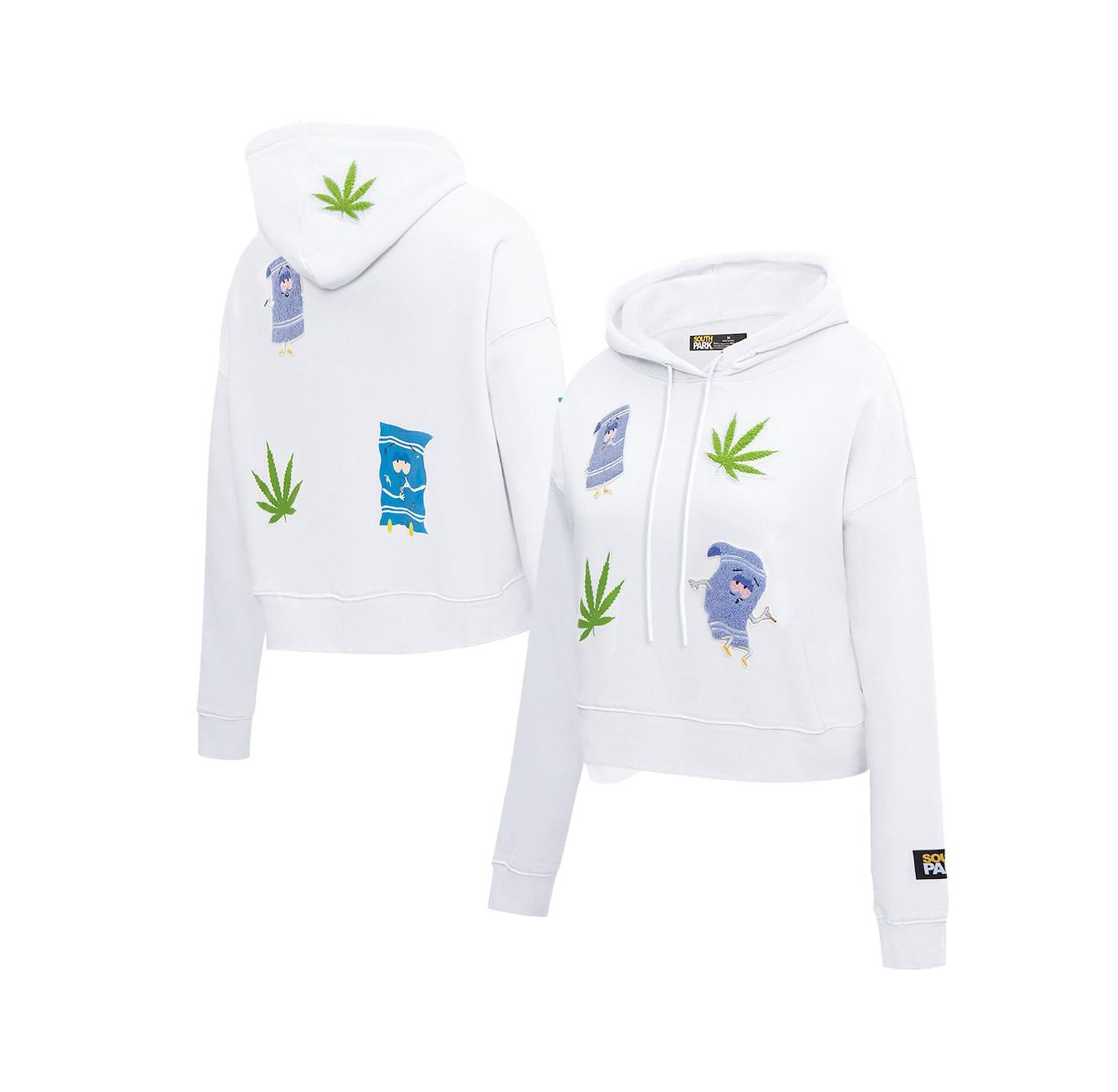 Women's South Park Towlie Don't Forget to Bring a Towel Cropped Pullover Hoodie