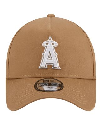 Men's Khaki Los Angeles Angels A-Frame 9FORTY Adjustable Hat