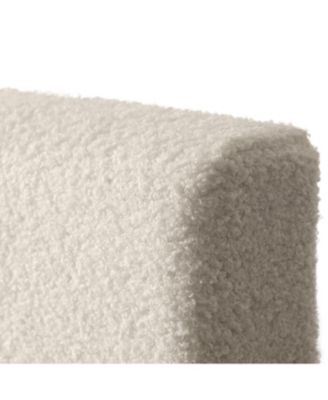 Upholstered Modern Single Boucle Bed