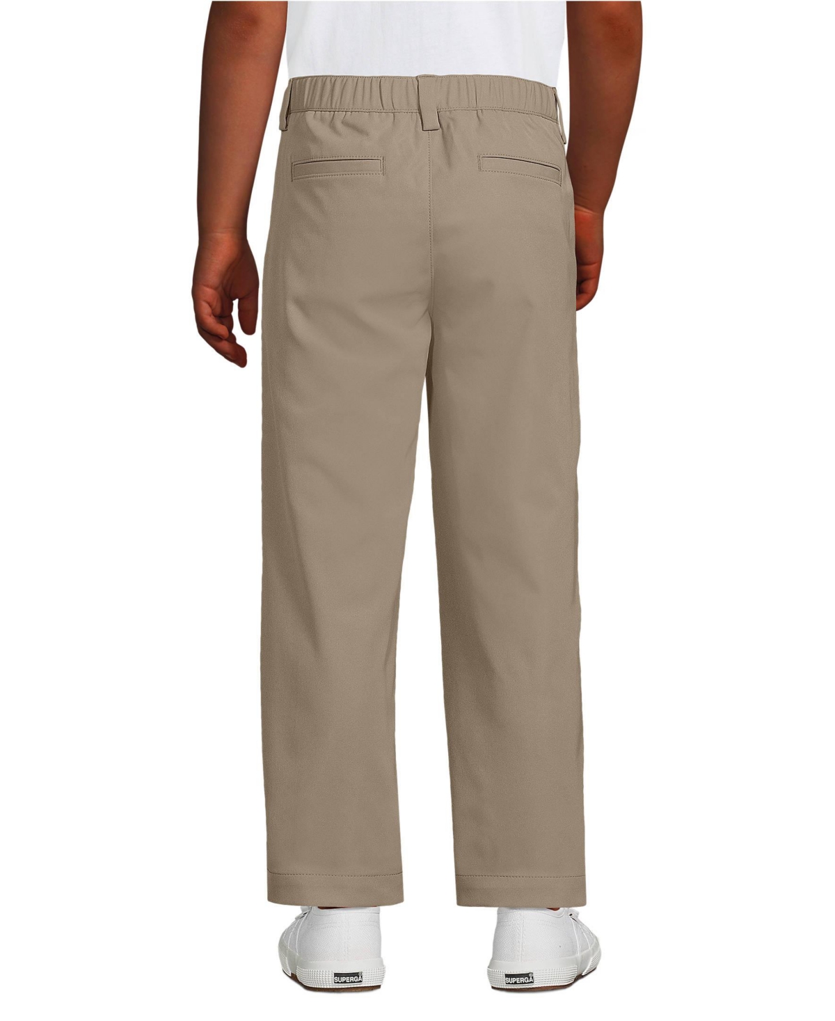 Lands' End Big Boys School Uniform Iron Knee Active Performance Chino Pants